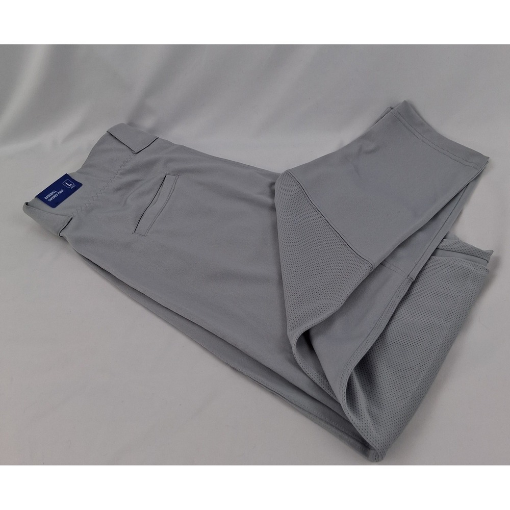 Baseball Tapered Pants Grey Adult Large DBB-SB100A-S01 Mens New - Picture 8 of 13